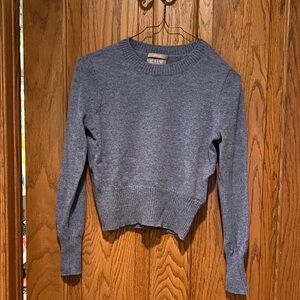 J. Crew Women's Cashmere Cropped Crew Neck Sweater